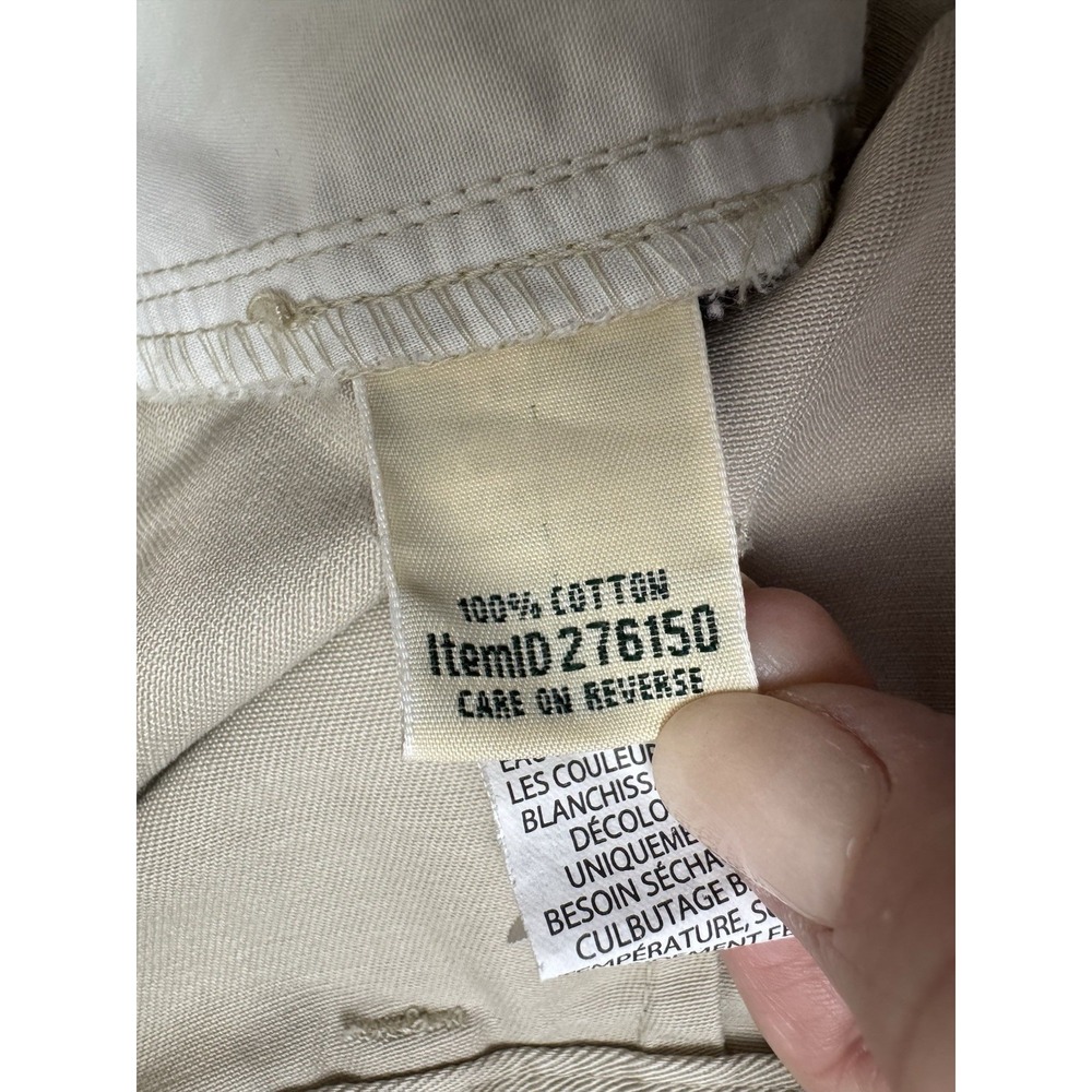 LL Bean Original Fit Bermuda Shorts Womens Size 20W Pockets Khaki‎ 100% Cotton - Picture 11 of 13